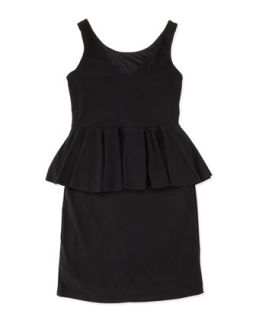 Peplum Dress, Black, 7 14