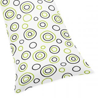 Sweet Jojo Designs Spirodot Lime And Black Full Length Double Zippered Body Pillow Case Cover (Lime green, black, whiteDimensions: 20 inches wide x 54 inches longThe digital images we display have the most accurate color possible. However, due to differen
