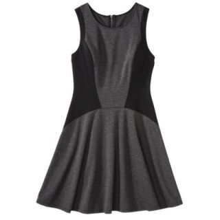 Mossimo Womens Solid Skater Dress   Charcoal M
