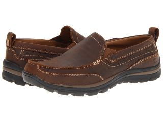 SKECHERS Relaxed Fit Superior   Gains Mens Slip on Shoes (Brown)