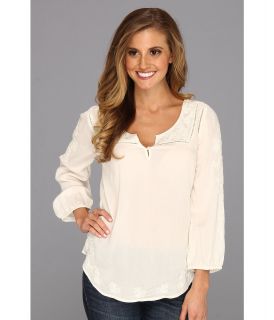 Lucky Brand Dyana Embroidered Top Womens Blouse (Multi)