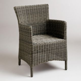 Solano All Weather Wicker Dining Armchair   World Market