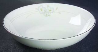 Royal Doulton Mystique Coupe Cereal Bowl, Fine China Dinnerware   Light Blue&Tan