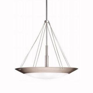Kichler 3245NI Soft Contemporary/Casual Lifestyle Inverted Pendant 6 Light Fixture Brushed Nickel