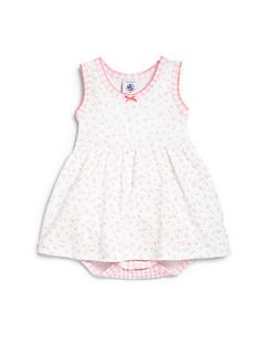 Petit Bateau Infants Gingham & Flower Print Dress   Floral