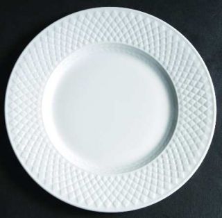 Spode Mansard (Bone) Salad Plate, Fine China Dinnerware   Bone, White, Embossed