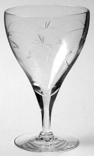 Tiffin Franciscan Lilt Water Goblet   Stem #17565, Cut