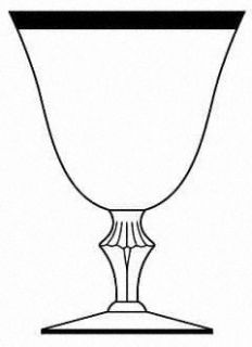 Glastonbury   Lotus Puritan Platinum (Stem #92) Water Goblet   Stem #92, Wide 1/