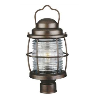 Kenroy Home Beacon Outdoor Post Lantern   18H in. Gilded Copper Multicolor  