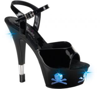 Womens Pleaser Kiss 209LT5   Black/Blue Lights Dress Shoes