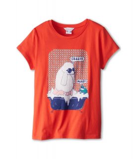 Little Marc Jacobs Poodle And Frog Bath Tub S/S Tee Girls T Shirt (Red)