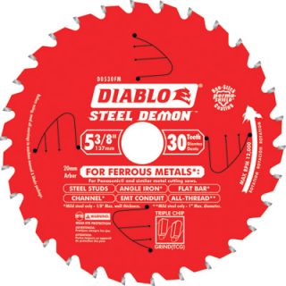 Diablo Steel Demon Circular Saw Blade   5 3/8in., 30 Tooth, For Ferrous Metals,